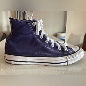 Converse Chuck Taylor Purple Sneakers with White Accents